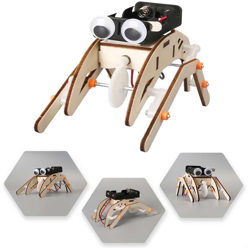 Science Project Robot - Kit di Montaggio Robot Ragno Bionico