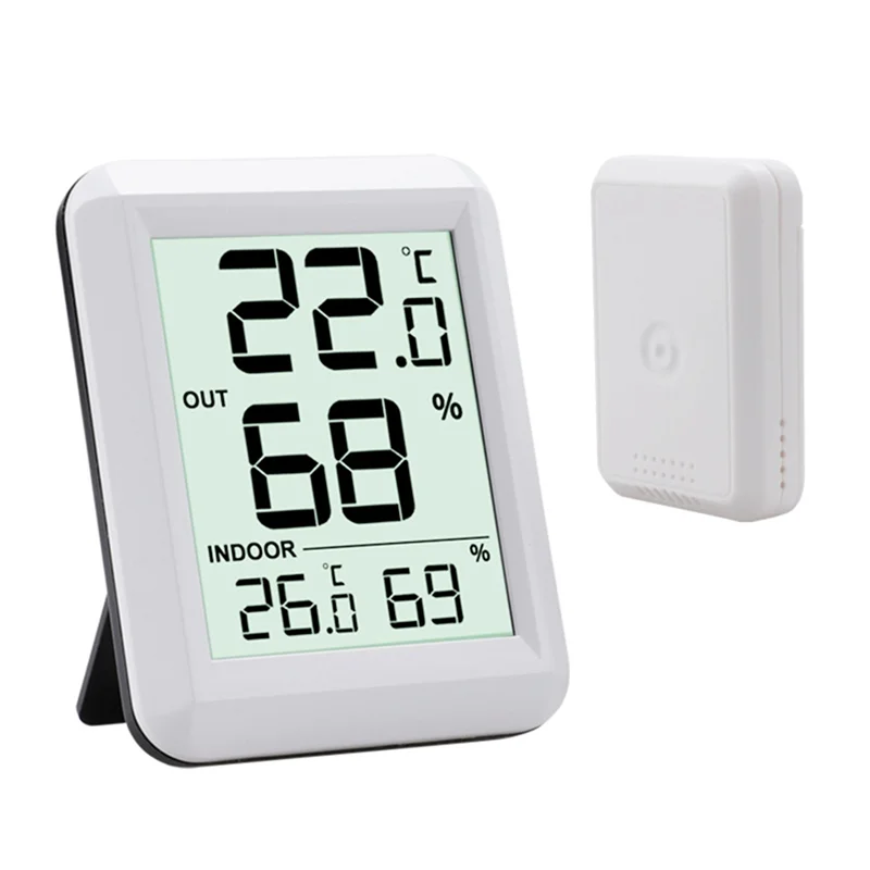 Weather Station Indoor - Termometro Igrometro Wireless A49T, Monitor Digitale