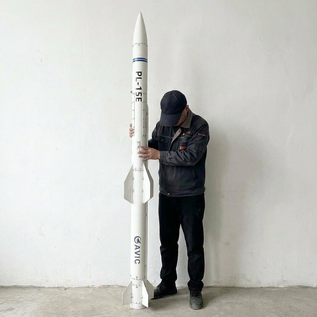 Science Exhibition Models - Modello di missile aria-aereo cinese PL-15E