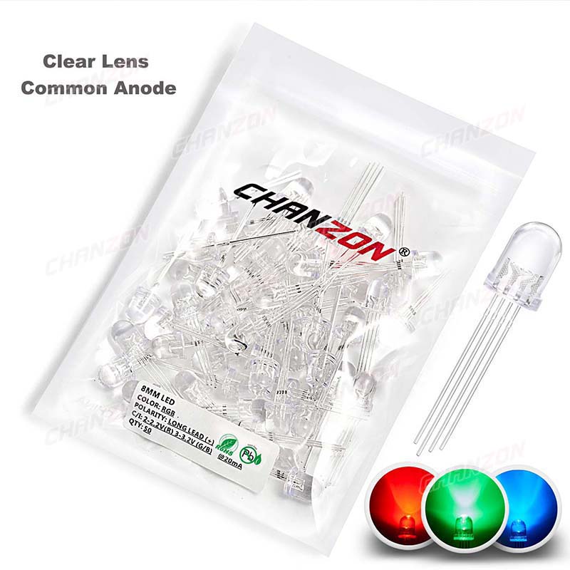 50 pz 8mm RGB LED Diodo Emetti - Hobby Is Science recensione e prezzo