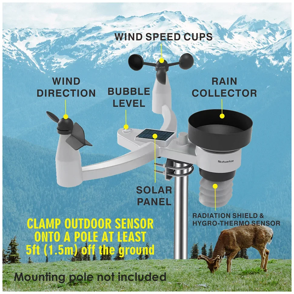 Misuratore di umidità della te - Weather Station Indoor recensione e prezzo